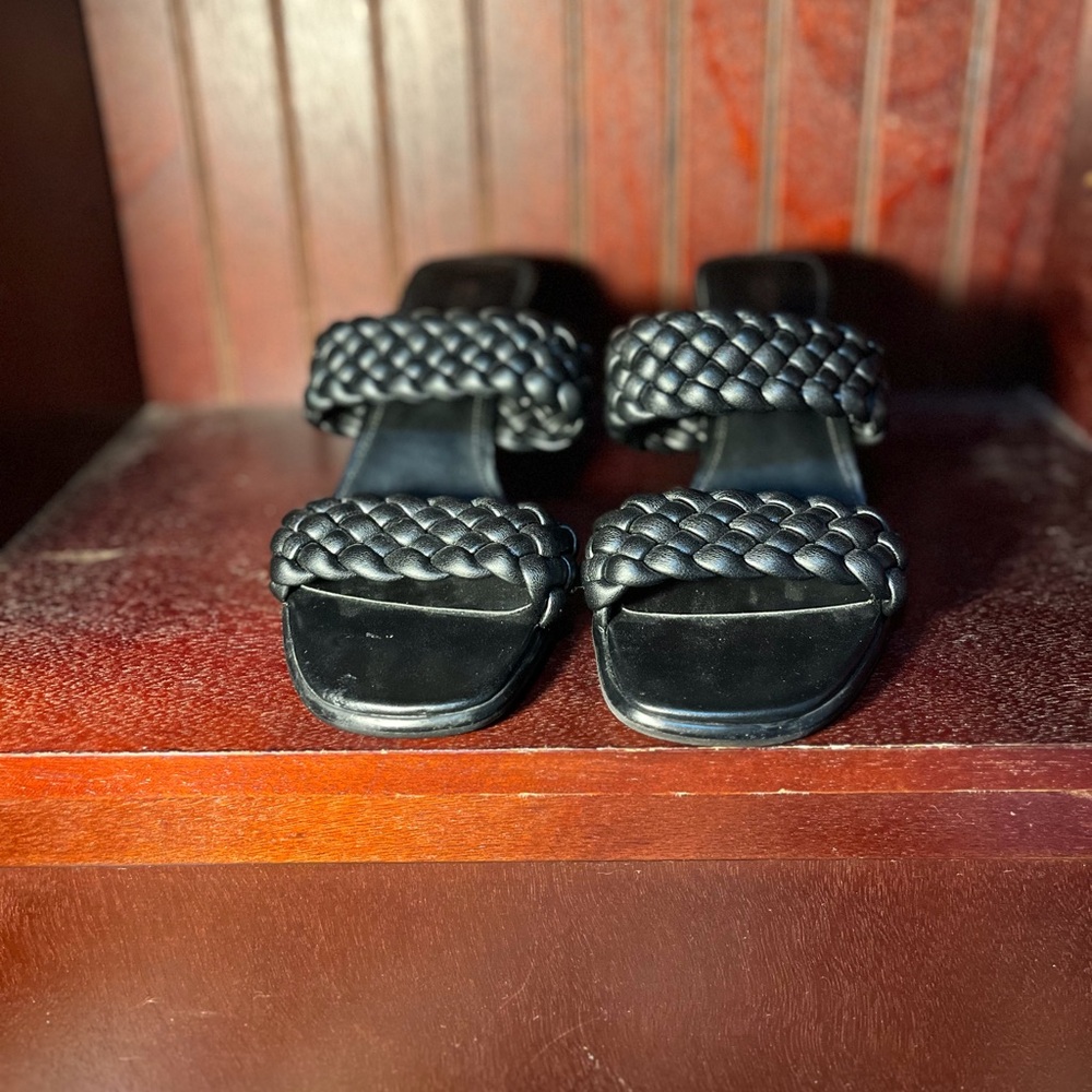 Michael kors braided heeled sandals (brand new)